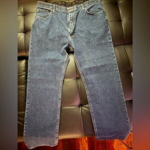 Wrangler Blue Straight Jeans Classic Denim